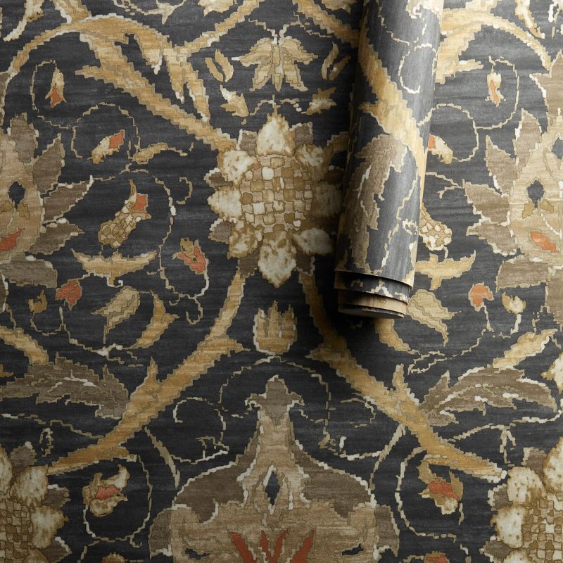 Montreal Wallpaper Charcoal/Bronze