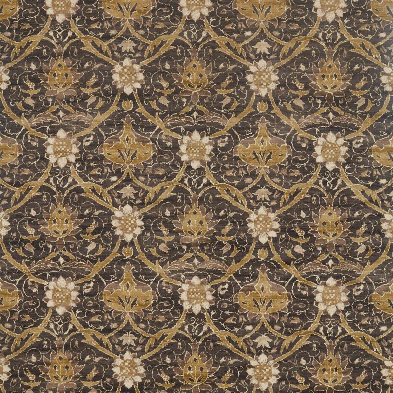 Montreal Fabric Charcoal/Mustard
