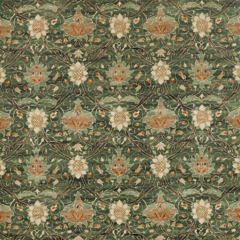 Montreal Velvet Fabric Forest/Teal