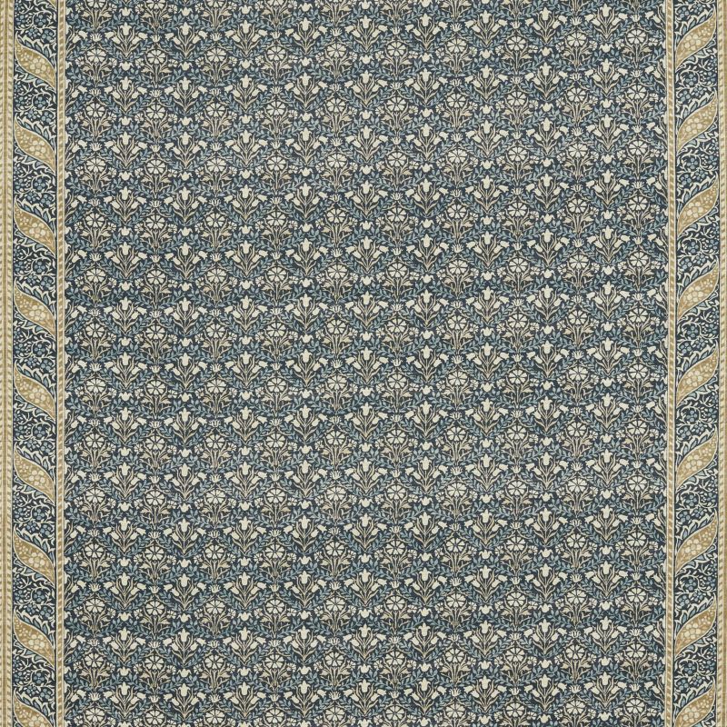Morris Bellflowers Fabric Indigo/Sage