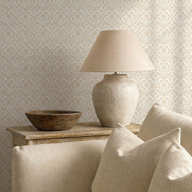 Morris Bellflowers Wallpaper Linen/Cream