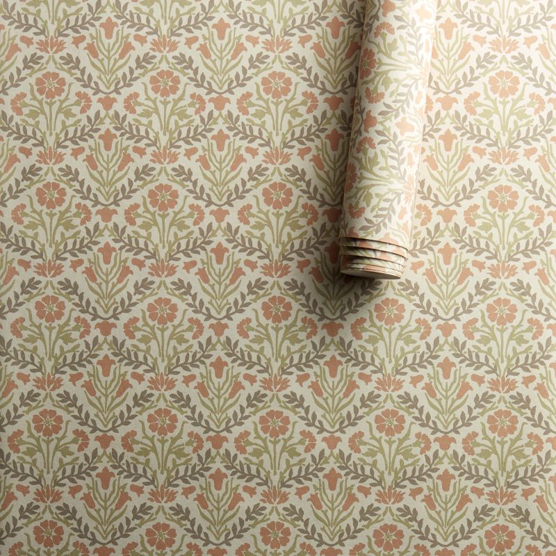Morris Bellflowers Wallpaper Saffron/Olive