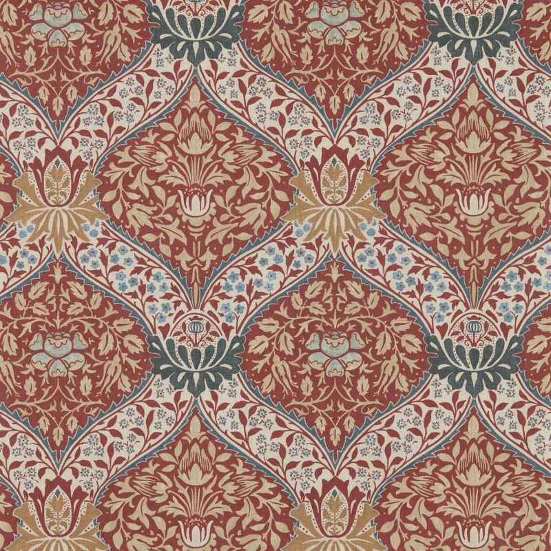 Norbury Wallpaper Slate/Madder