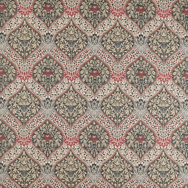 Norbury Weave Fabric Slate/Plum