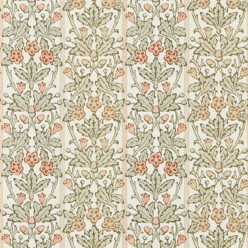 Oak & Blossom Wallpaper Chestnut/Primrose