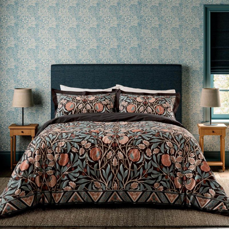 Olive & Rose Bedding Set, Indigo/Blush Indigo/Blush
