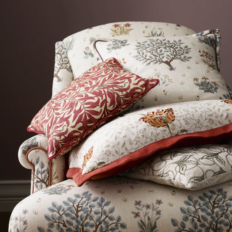Orchard Fabric Bayleaf/Rose