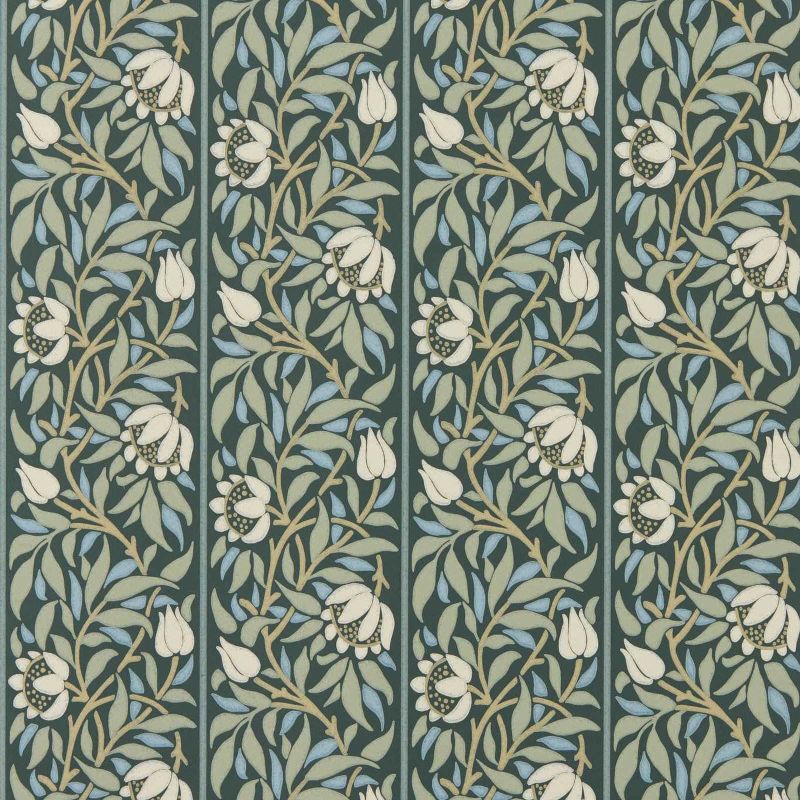Peony Trellis Wallpaper Bayleaf/Slate