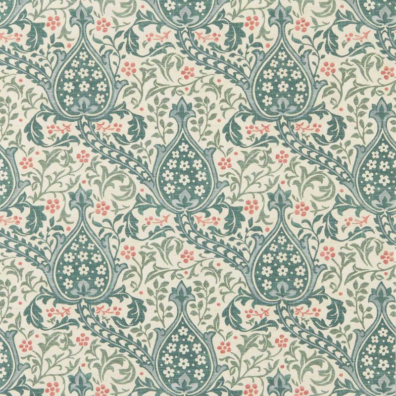 Persian Tulip Wallpaper Teal