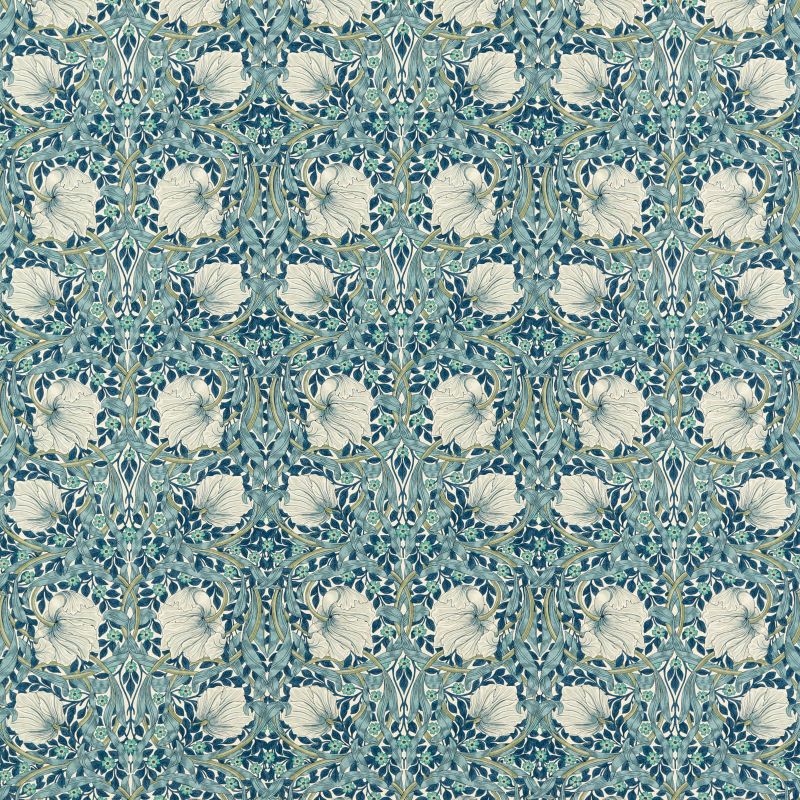 Pimpernel Fabric Cobalt/Mineral