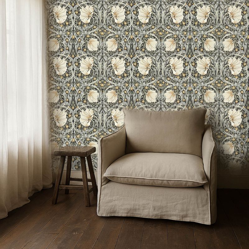 Pimpernel Wallpaper Ink/Sage