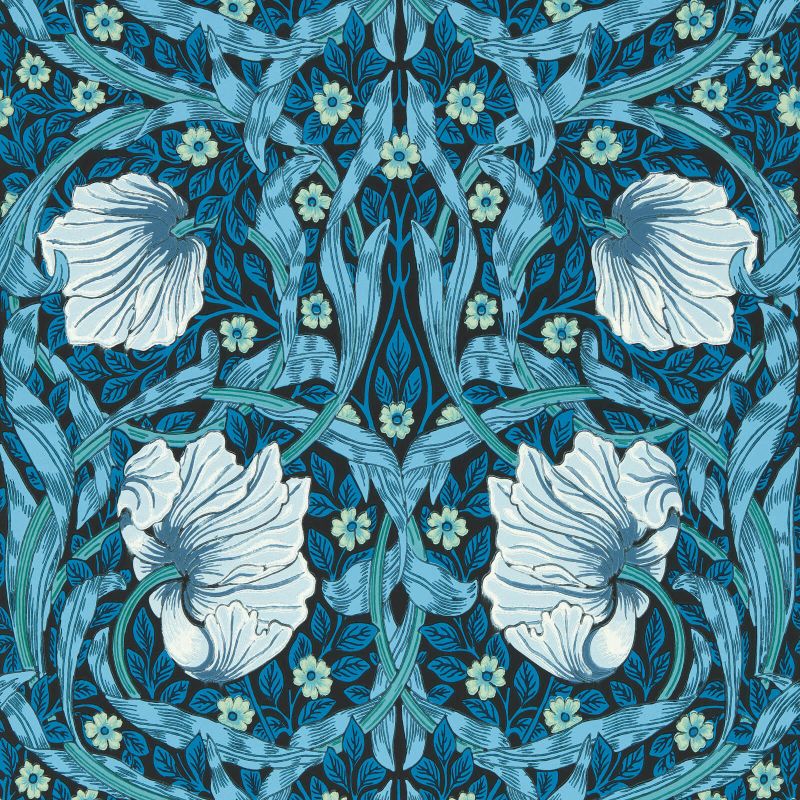 Pimpernel Wallpaper Midnight/Opal