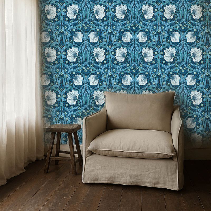 Pimpernel Wallpaper Midnight/Opal