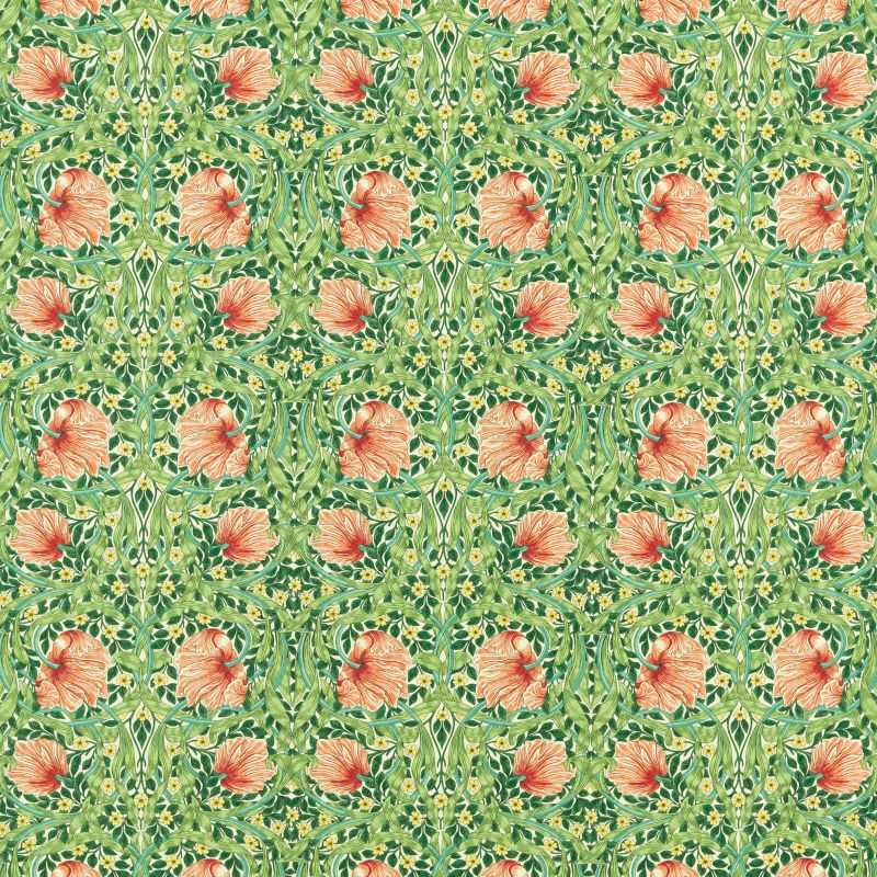 Pimpernel Fabric Shamrock/Watermelon