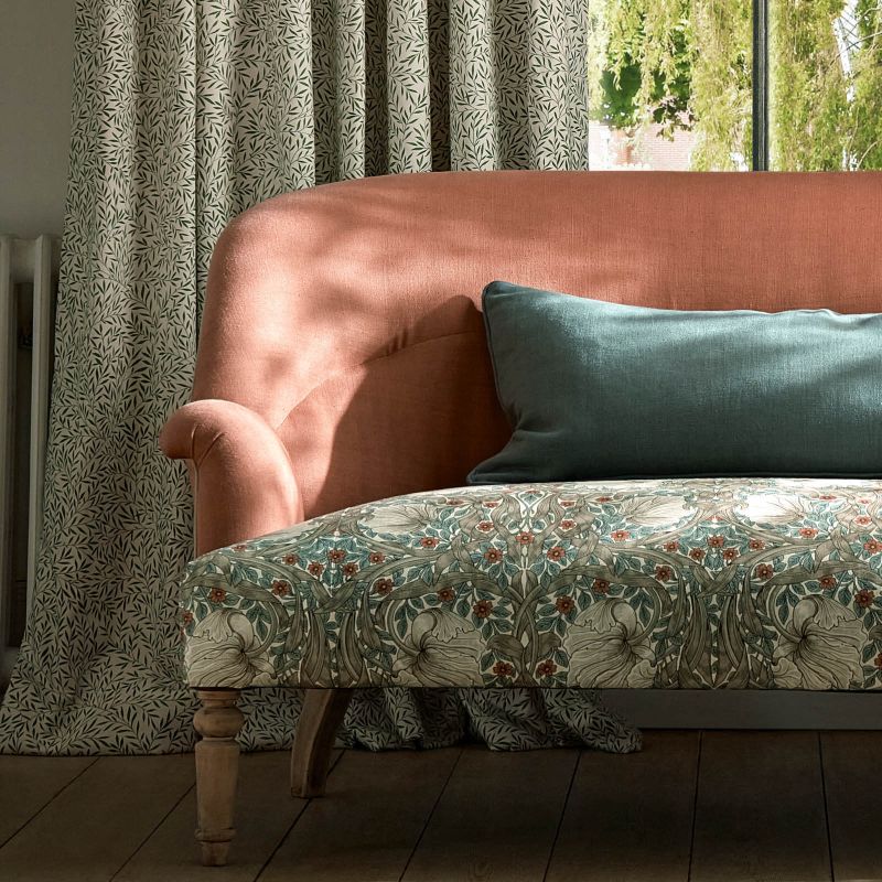 Pimpernel Fabric Linen/Coral
