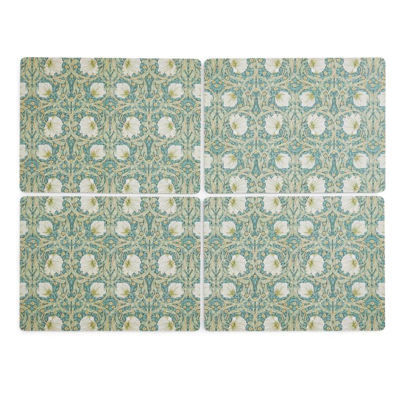 Pimpernel Set of 4 Large Placemats, Green Green