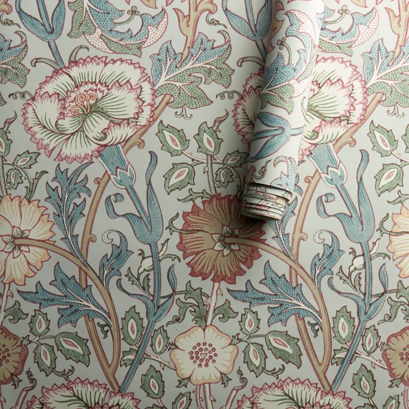 Pink & Rose Wallpaper Eggshell/Rose