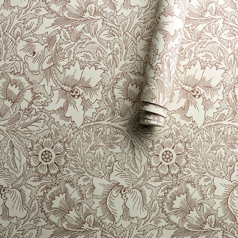 Poppy Wallpaper Cream/Chocolate