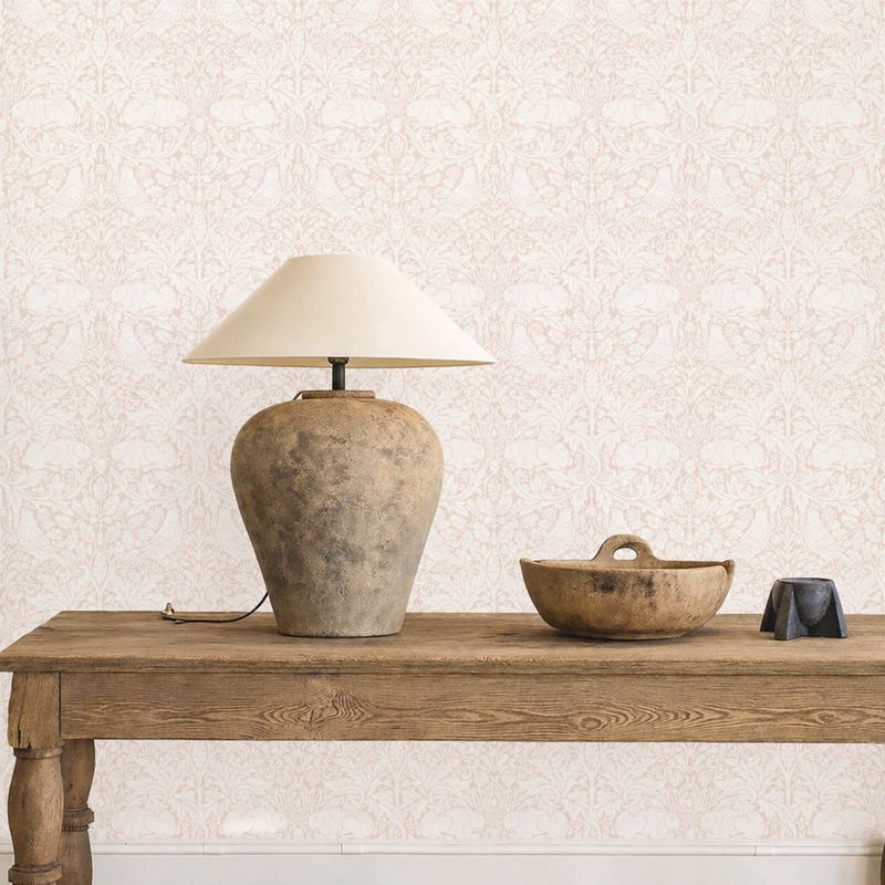 Pure Brer Rabbit Wallpaper Faded Sea Pink