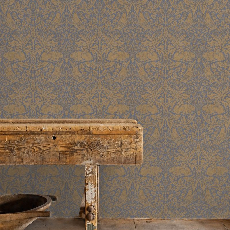 Pure Brer Rabbit Wallpaper Ink/Gold