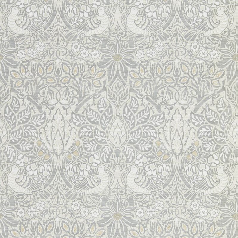 Pure Dove & Rose Wallpaper Cloud Grey
