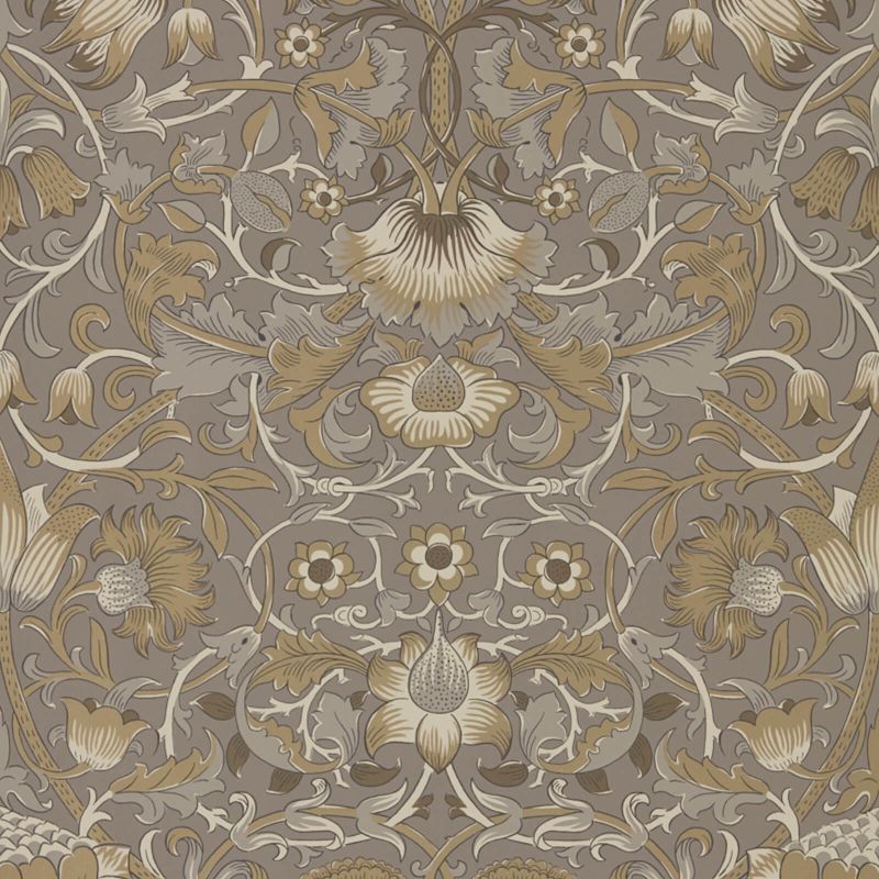 Pure Lodden Wallpaper Taupe/Gold