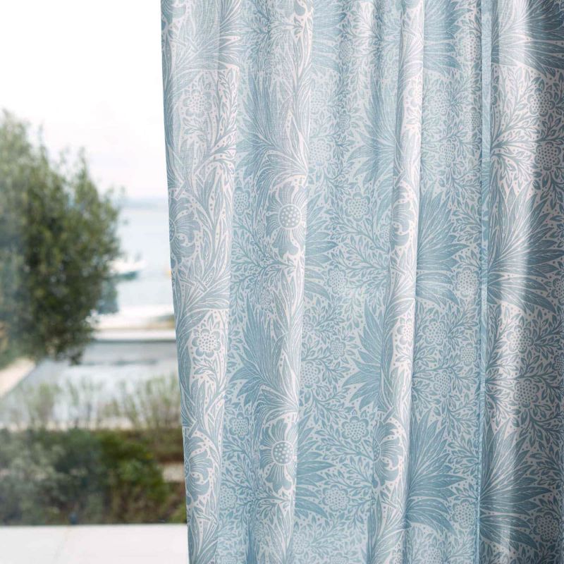 Pure Marigold Sheer Wide Width Fabric Soft Blue