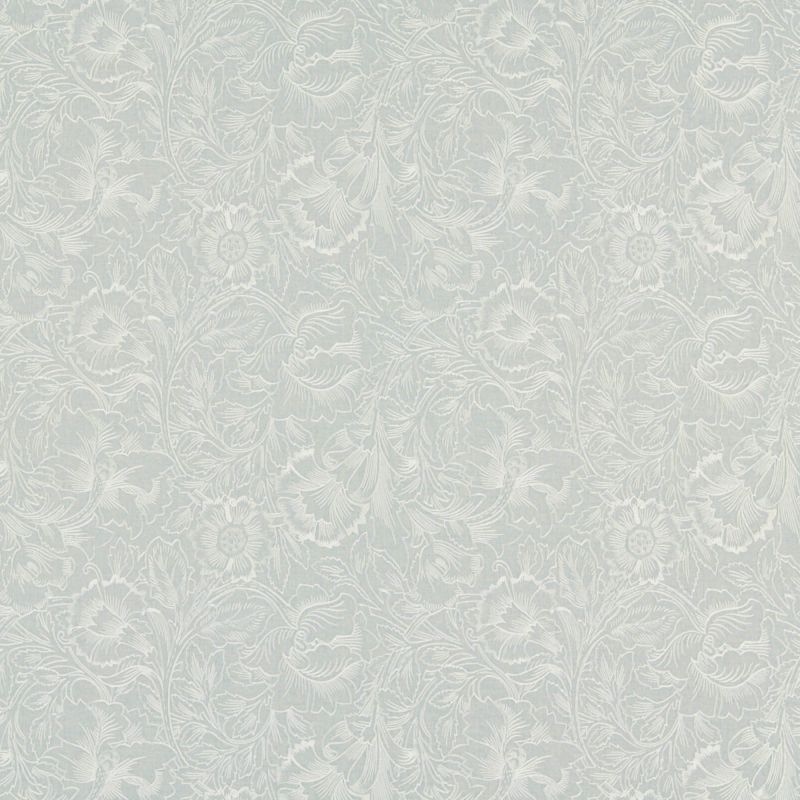 Pure Poppy Embroidery Fabric Wild Mint