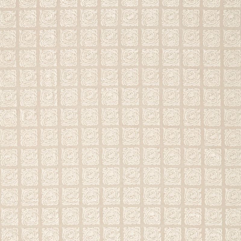 Pure Scroll Embroidery Fabric Flax