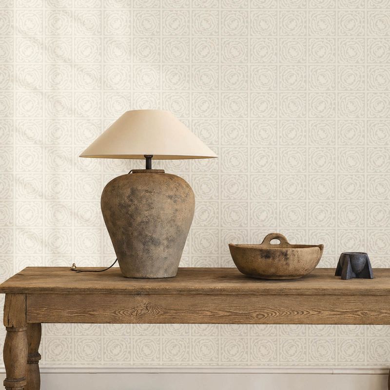 Pure Scroll Wallpaper Lightish Grey