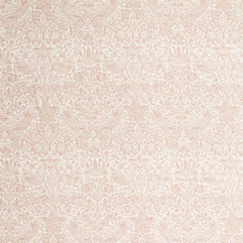 Pure Strawberry Thief Sheer Wide Width Fabric Blush