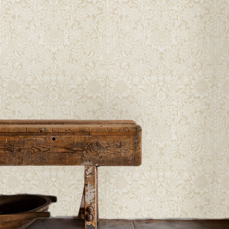 Pure Sunflower Wallpaper Parchment/Gold