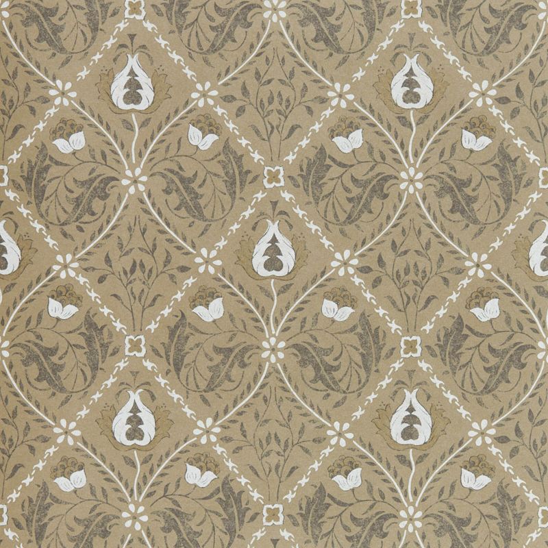 Pure Trellis Wallpaper Gold