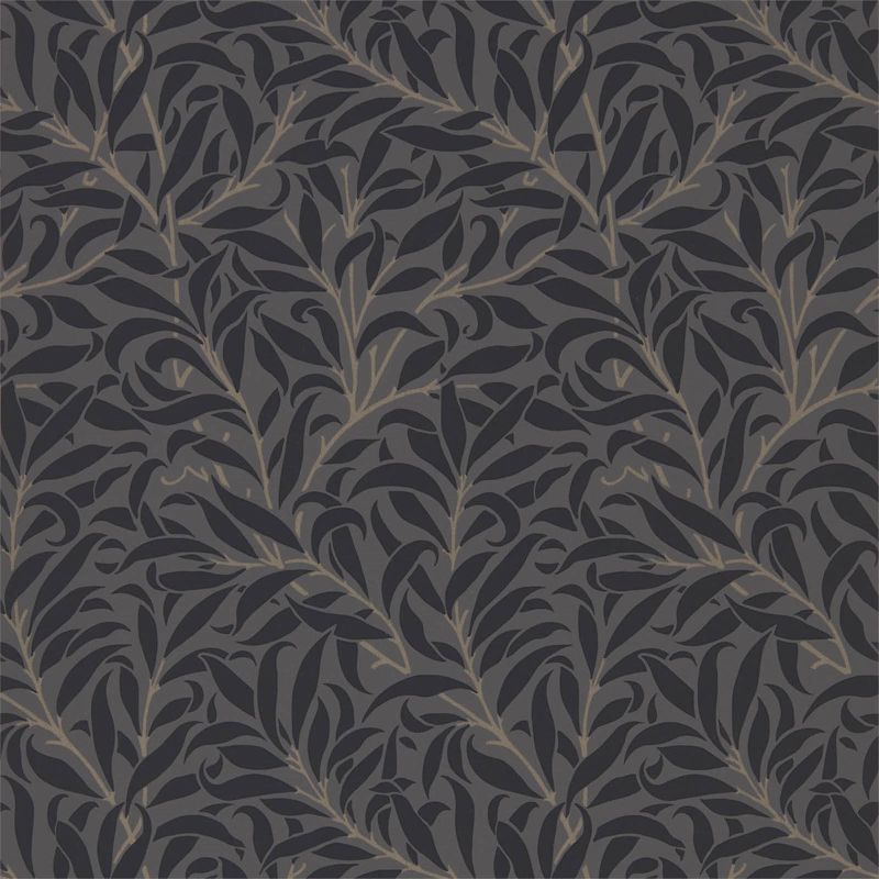 Pure Willow Boughs Wallpaper Charcoal/Black