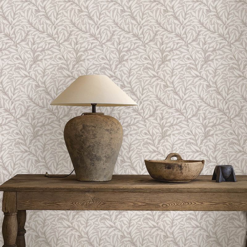 Pure Willow Boughs Wallpaper Dove/Ivory