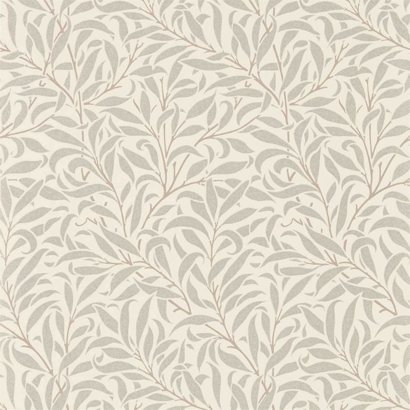 Pure Willow Boughs Wallpaper Ecru/Silver