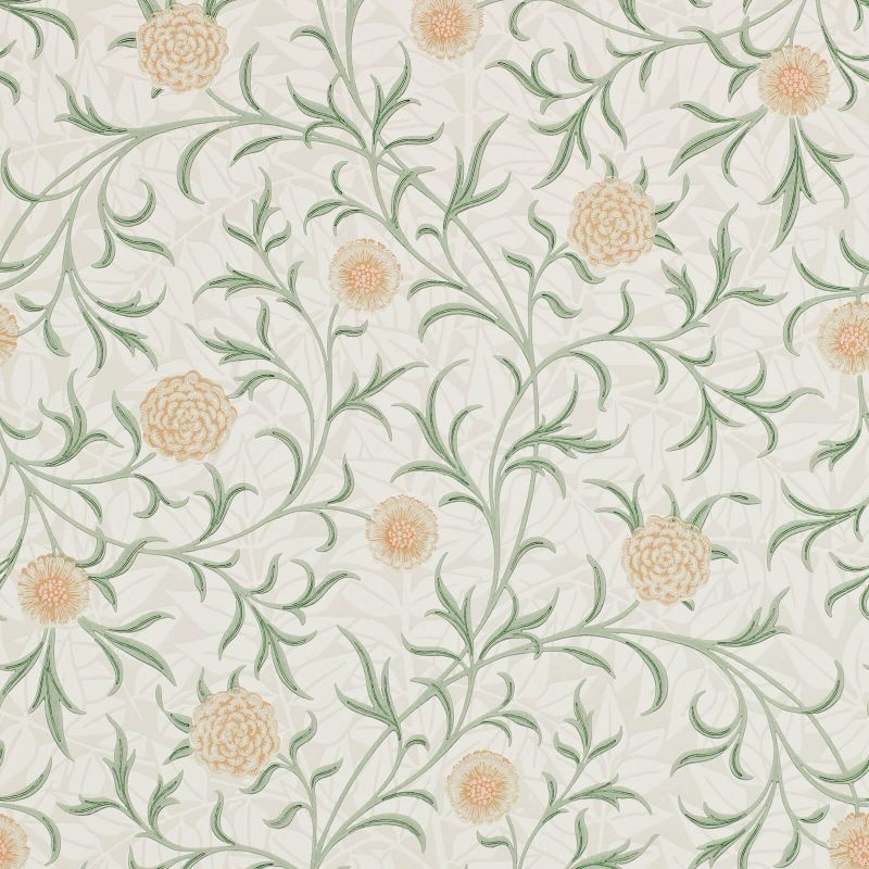 Scroll Wallpaper Thyme/Pear