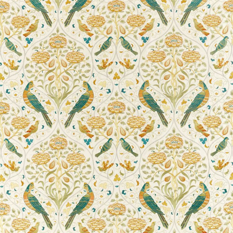 Seasons By May Embroidery Fabric Sea Glass/Brick