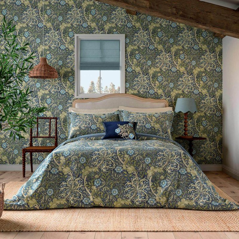 Seaweed Bedding Set, Cobalt/Thyme Cobalt/Thyme