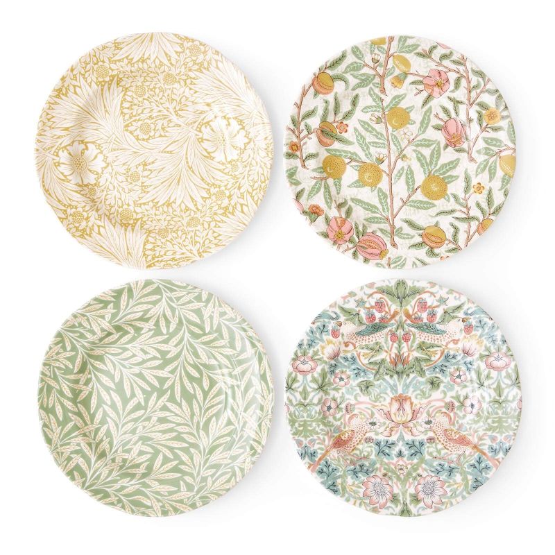 Side Plates Set of 4, Multi Multi