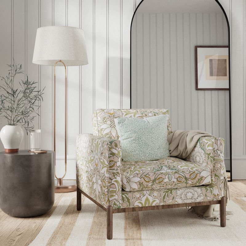 Simply Severn Fabric Cochineal/Willow