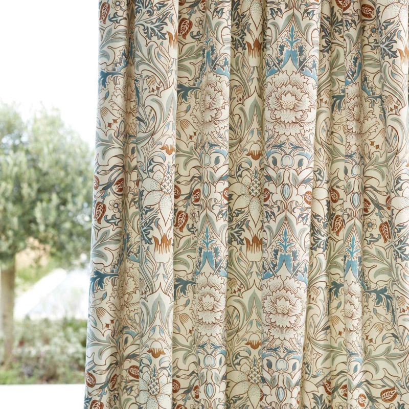 Simply Severn Wide Width Fabric Sage Leaf/Tan