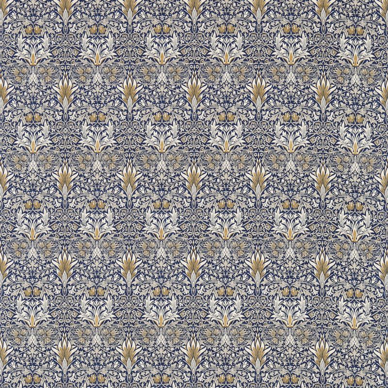 Snakeshead Fabric Indigo/Hemp