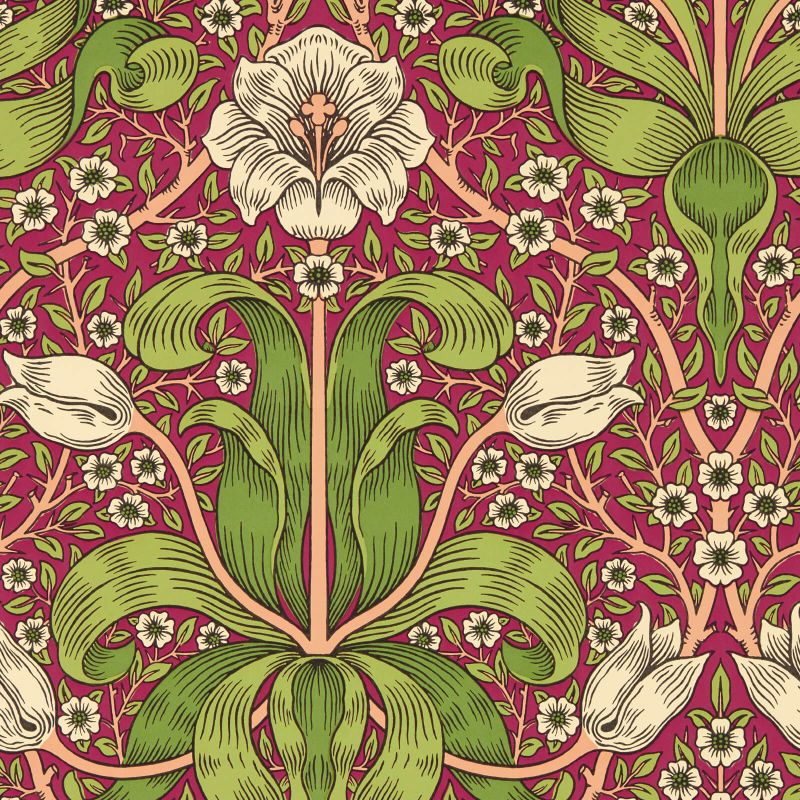 Spring Thicket Wallpaper Maraschino Cherry