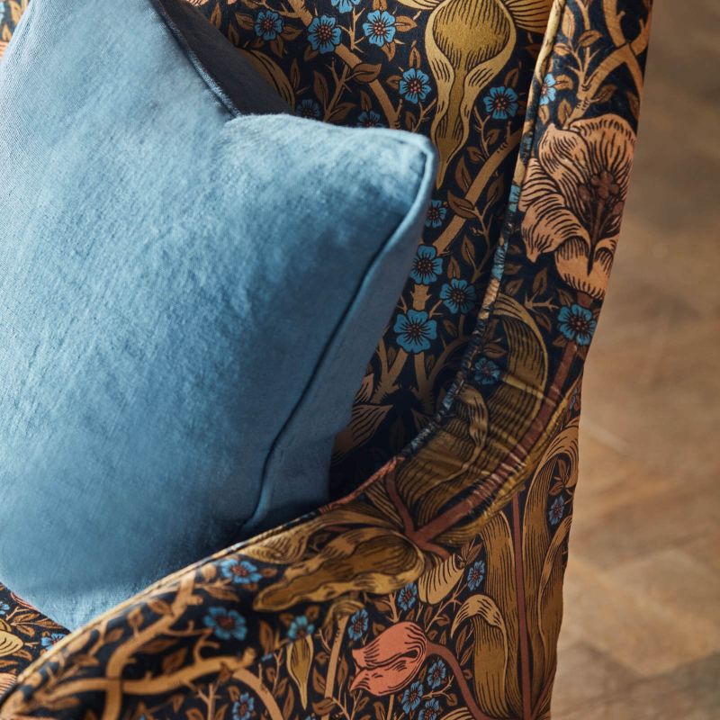 Spring Thicket Fabric Paradise Blue/Peach