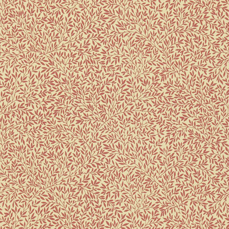 Standen Wallpaper Beige/Brick Red