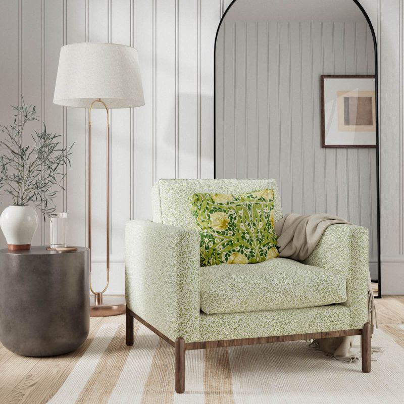 Standen Fabric Leaf Green