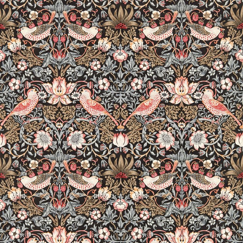 Strawberry Thief Wide Width Wallpaper Old Fashioned