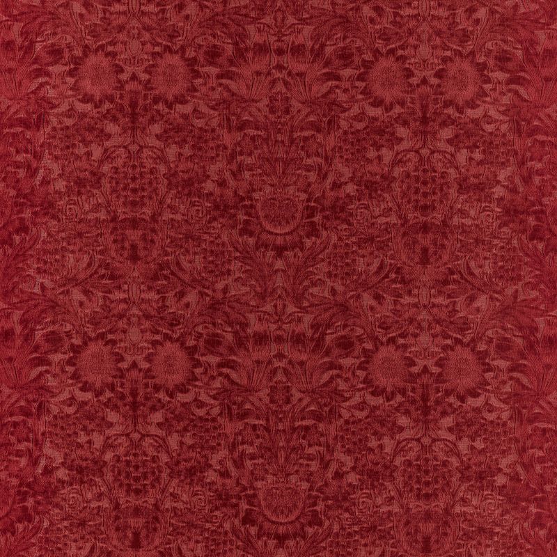 Sunflower Caffoy Velvet Fabric Barbed Berry