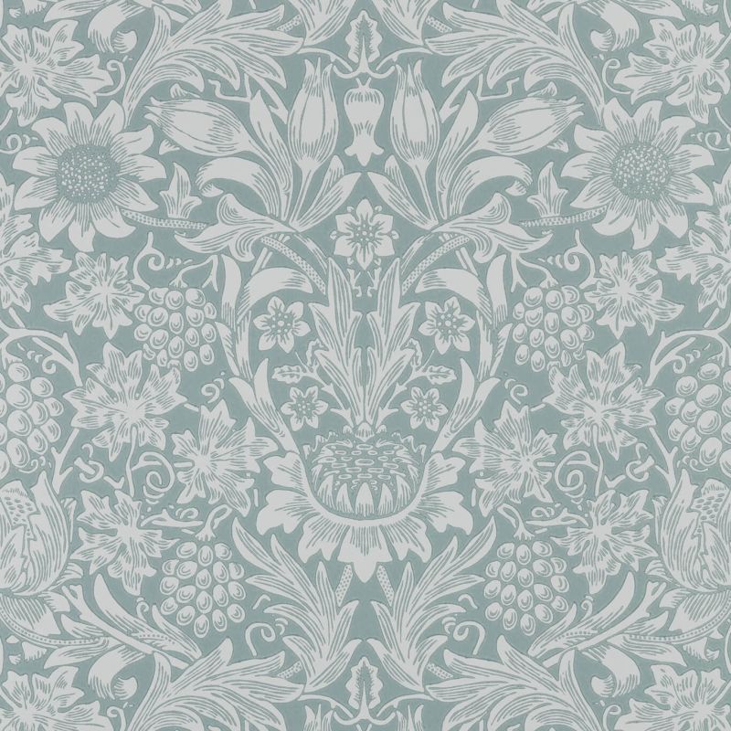 Sunflower Wallpaper Light Teal
